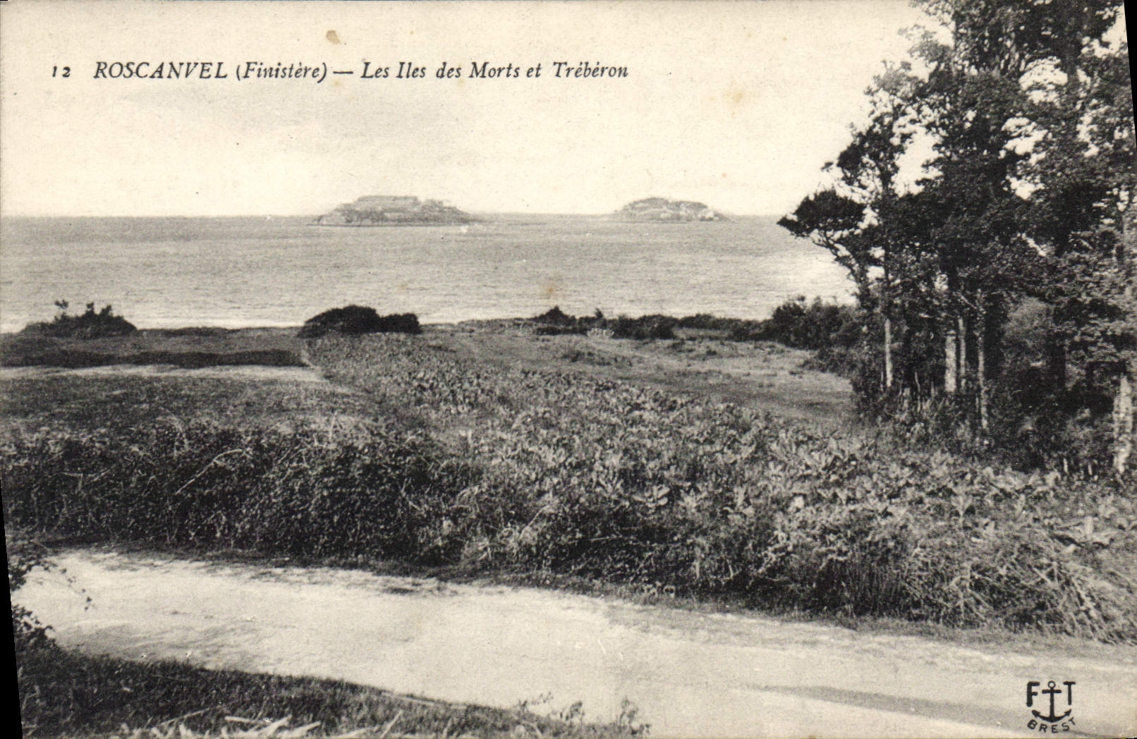 CPA Roscanvel Finistere les Iles des Morts et Treberon 