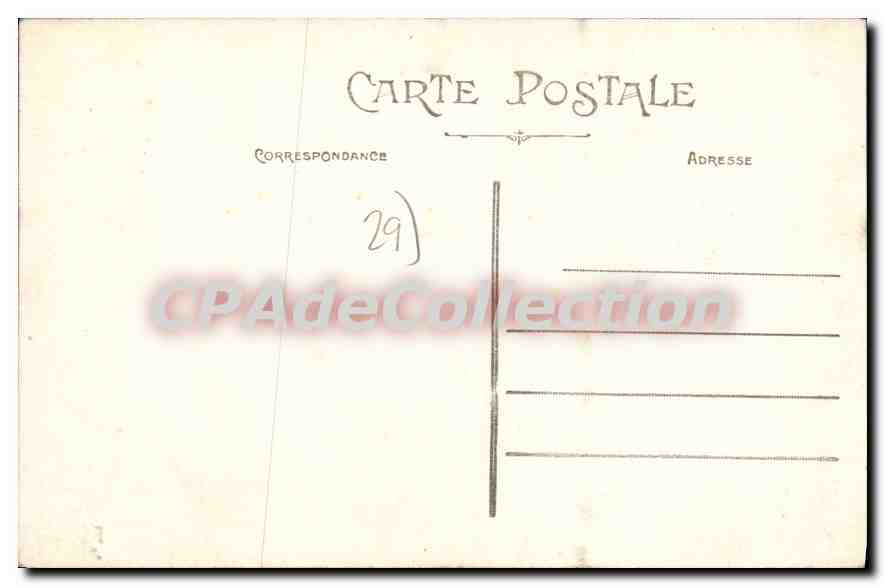 CPA Roscanvel Finistere les Iles des Morts et Treberon  — Rückseite