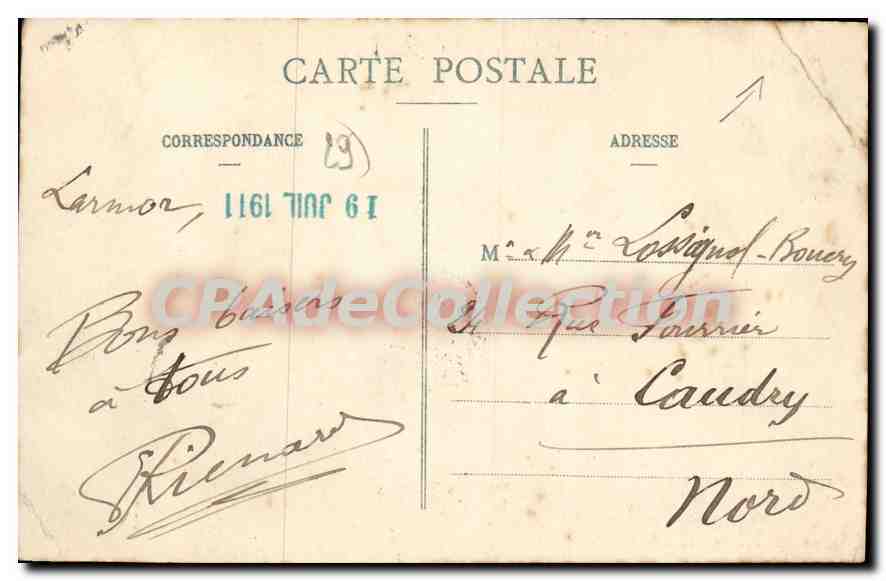 CPA Kernevel pres Lorient  — Rückseite
