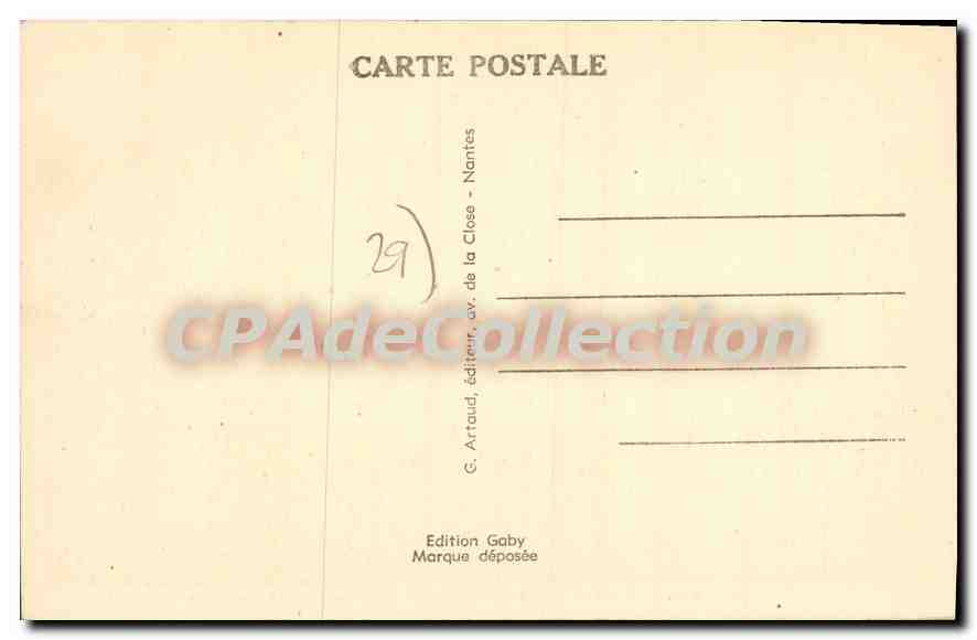 CPA Saint Pol de Leon Finistere la plage de Sainte Anne  — Rückseite