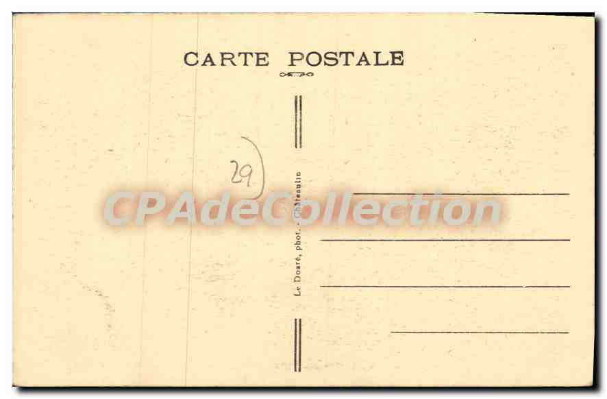 CPA Telgruc Pointe de Pen Ar Vir vue de la Jolie crique de Trez Bihen cette pointe avec la pointe du — Rückseite