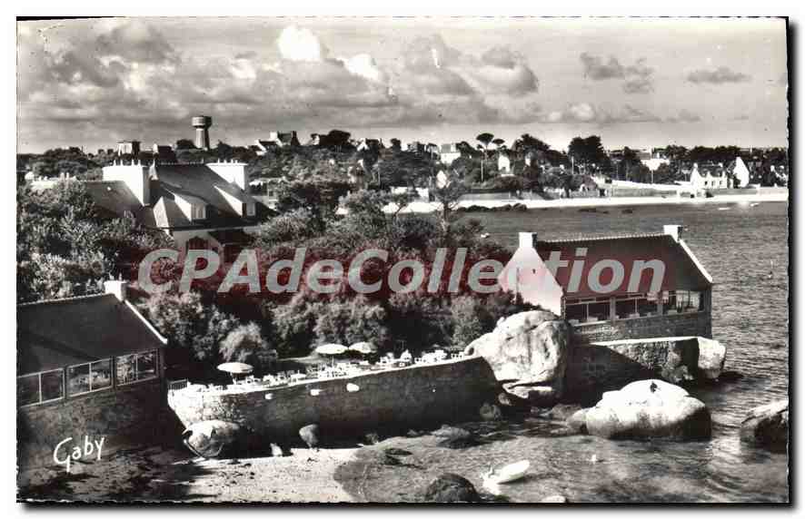 CPA Hostellerie Castel Regis Brignogan Finistere le restaurant le bar et sa Terrasse les Chambres 