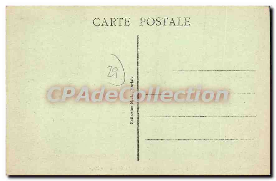 CPA Carantec Finistere le Kelenn la plage  — Rückseite