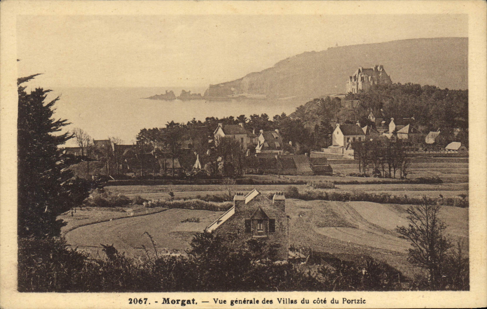 CPA Morgat vue generale des Villas du cote du Portzic 