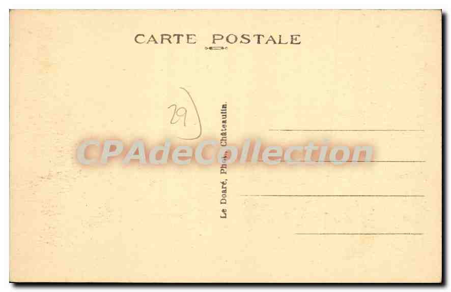 CPA Morgat vue generale des Villas du cote du Portzic  — Rückseite