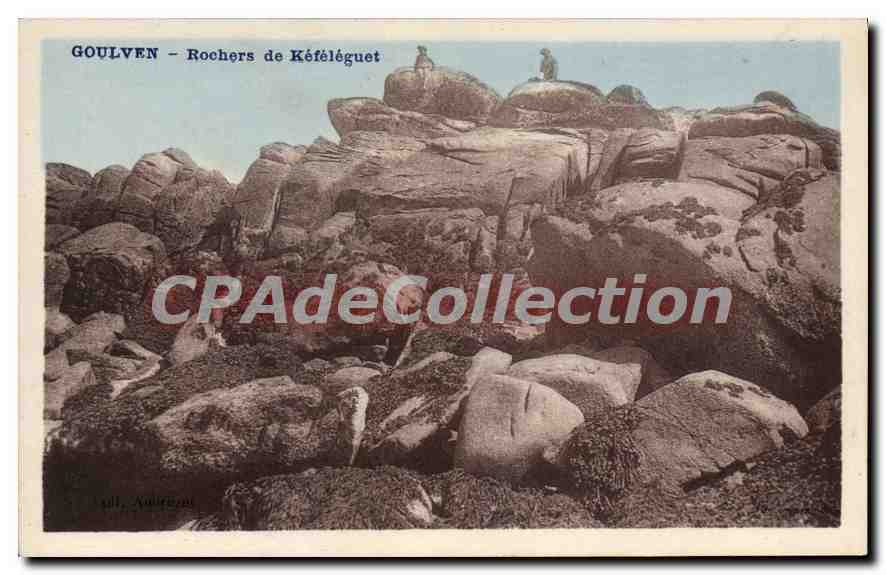 CPA Goulven Rochers de Kefeleguet 