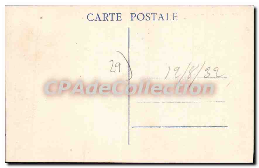 CPA Goulven Rochers de Kefeleguet  — Rückseite