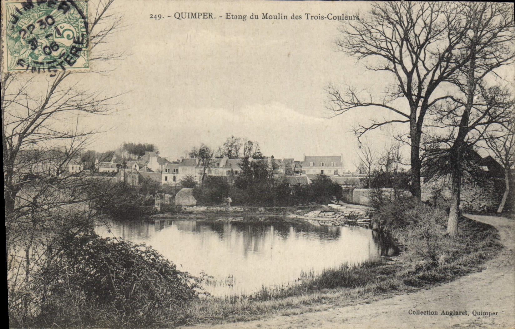 CPA Quimper Etang du Moulin des Trois Couleurs 