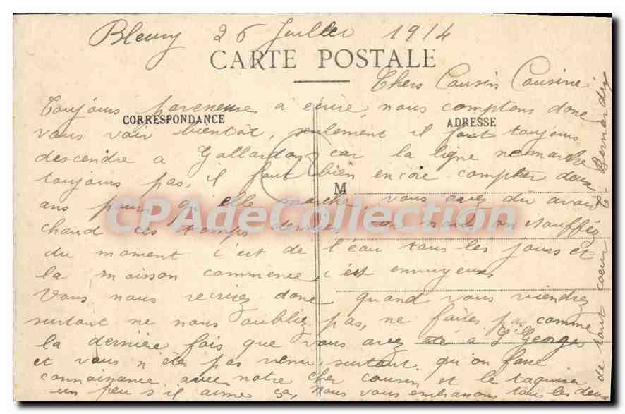 CPA Environs de Gallardon E et L chateau d'Esclimont Facade Nord  — Verso