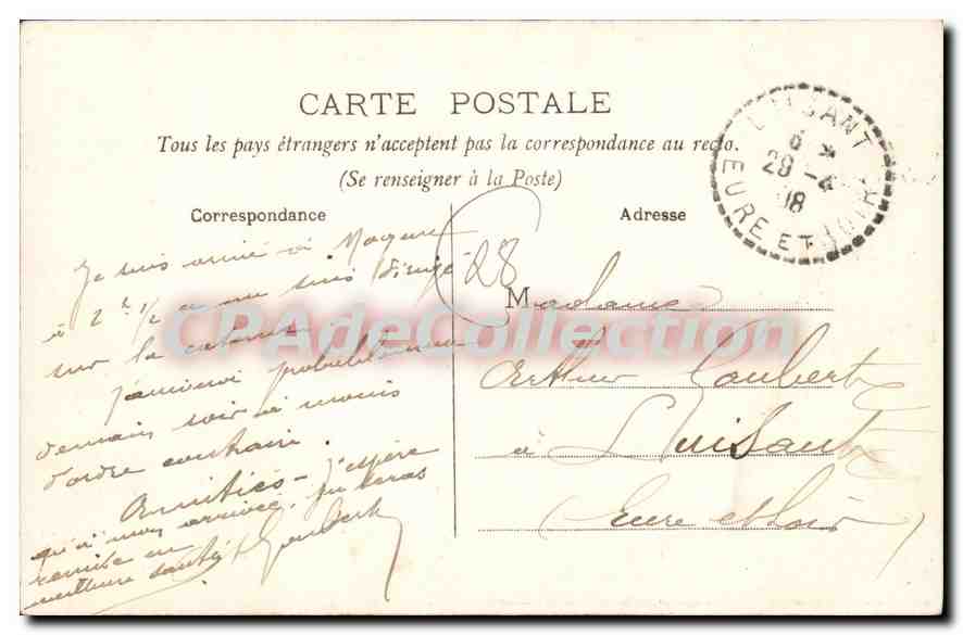 CPA Le Perche Pittoresque Charbonnieres E et L le chateau  — Verso