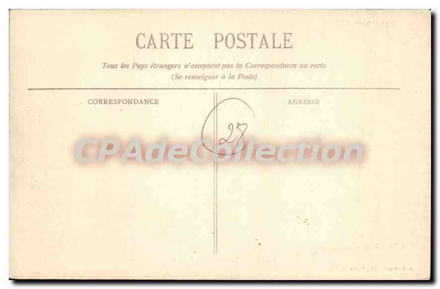 Dreux - Palais de Justice — G. Foucault, édit., Dreux, n°13 — Achterkant