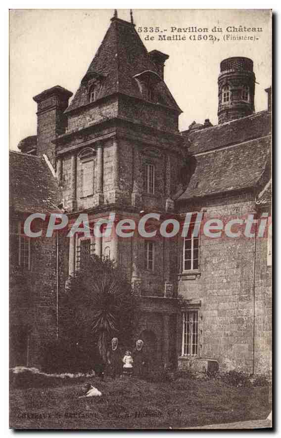 CPA Pavillon du chateau de Maille 1502 Finistere 