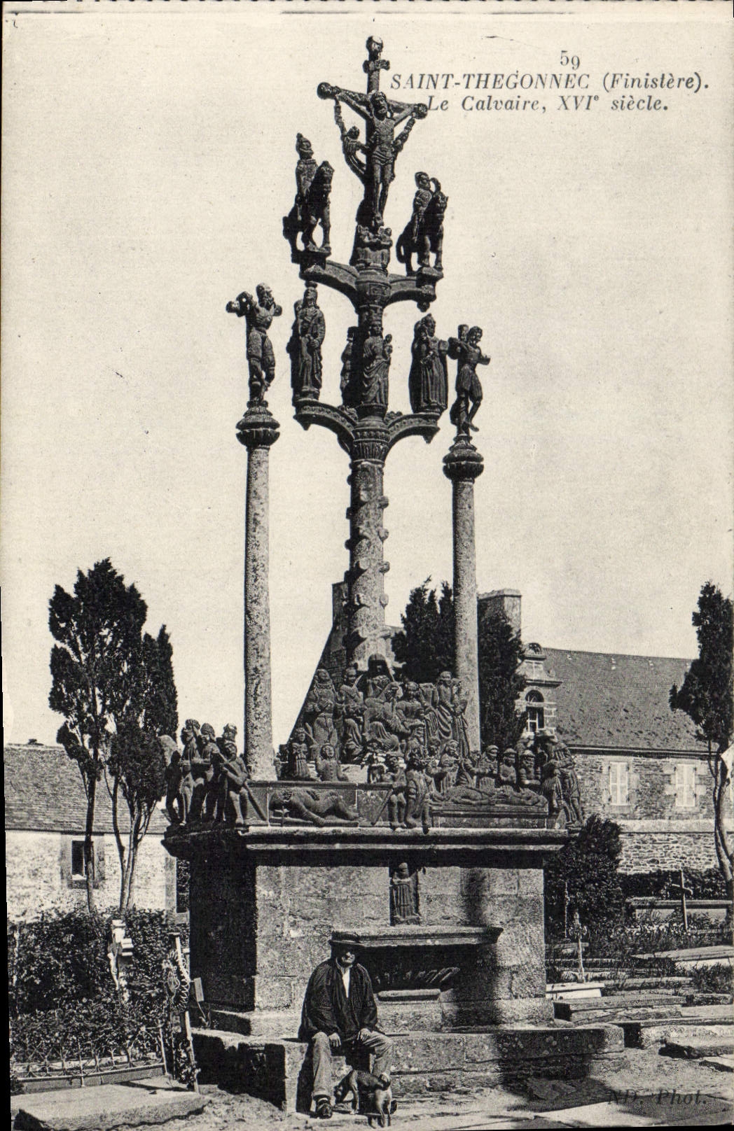 Der Calvary von Saint-Thégonnec — Finistère — 16. Jahrhundert — A.H. Phot.