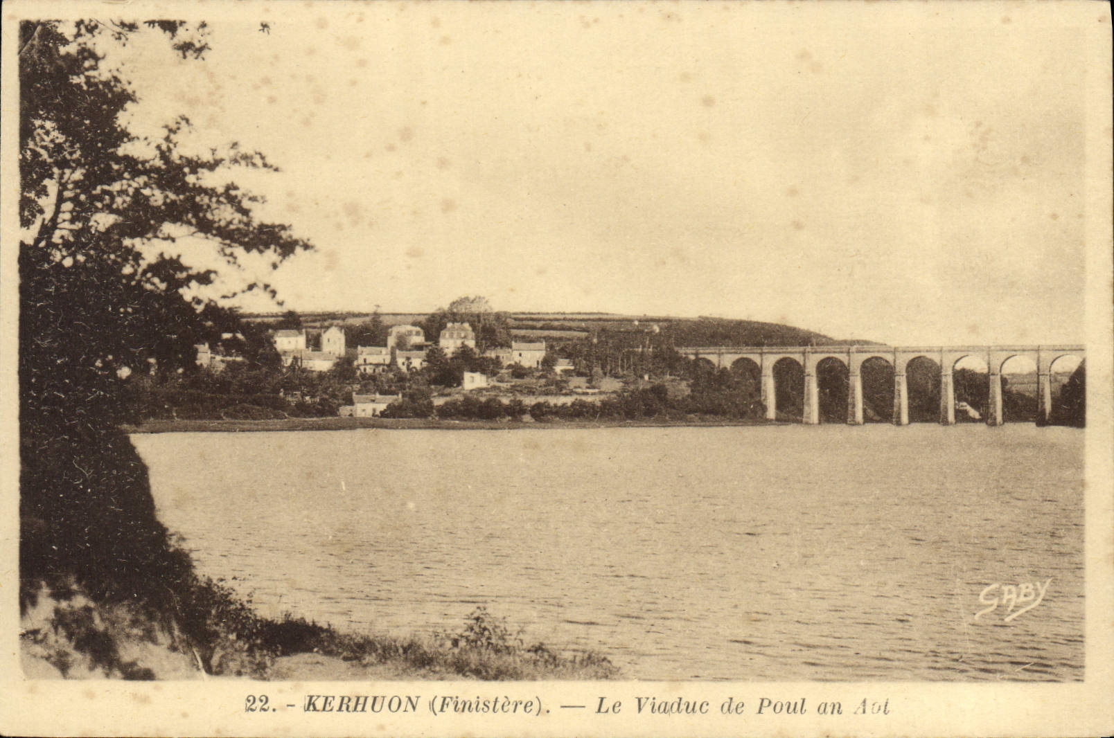 CPA Kerhuon Finistere le Viaduc Poul an Aot 