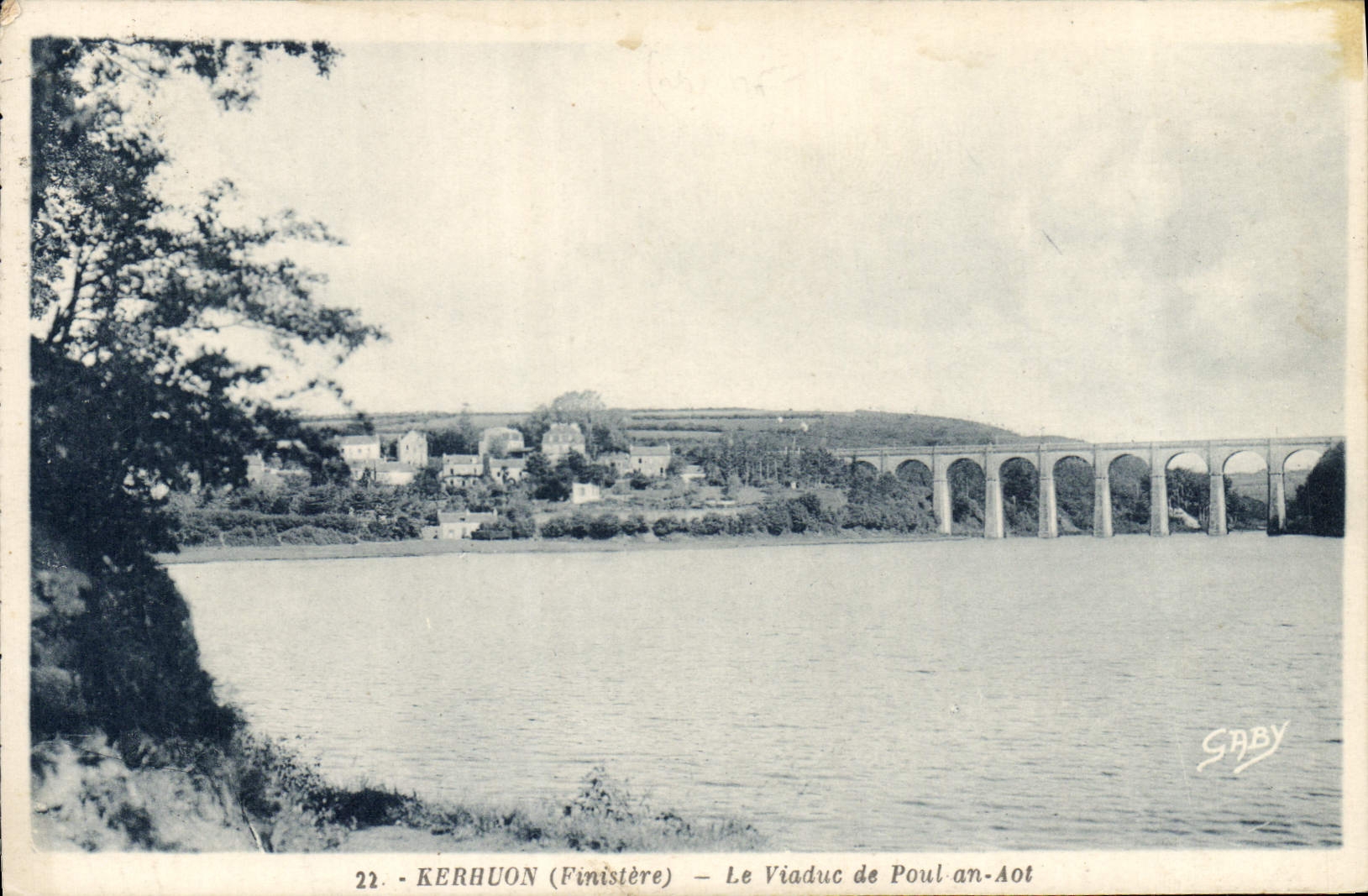 CPA Kerhuon Finistere le Viaduc Poul an Aot 