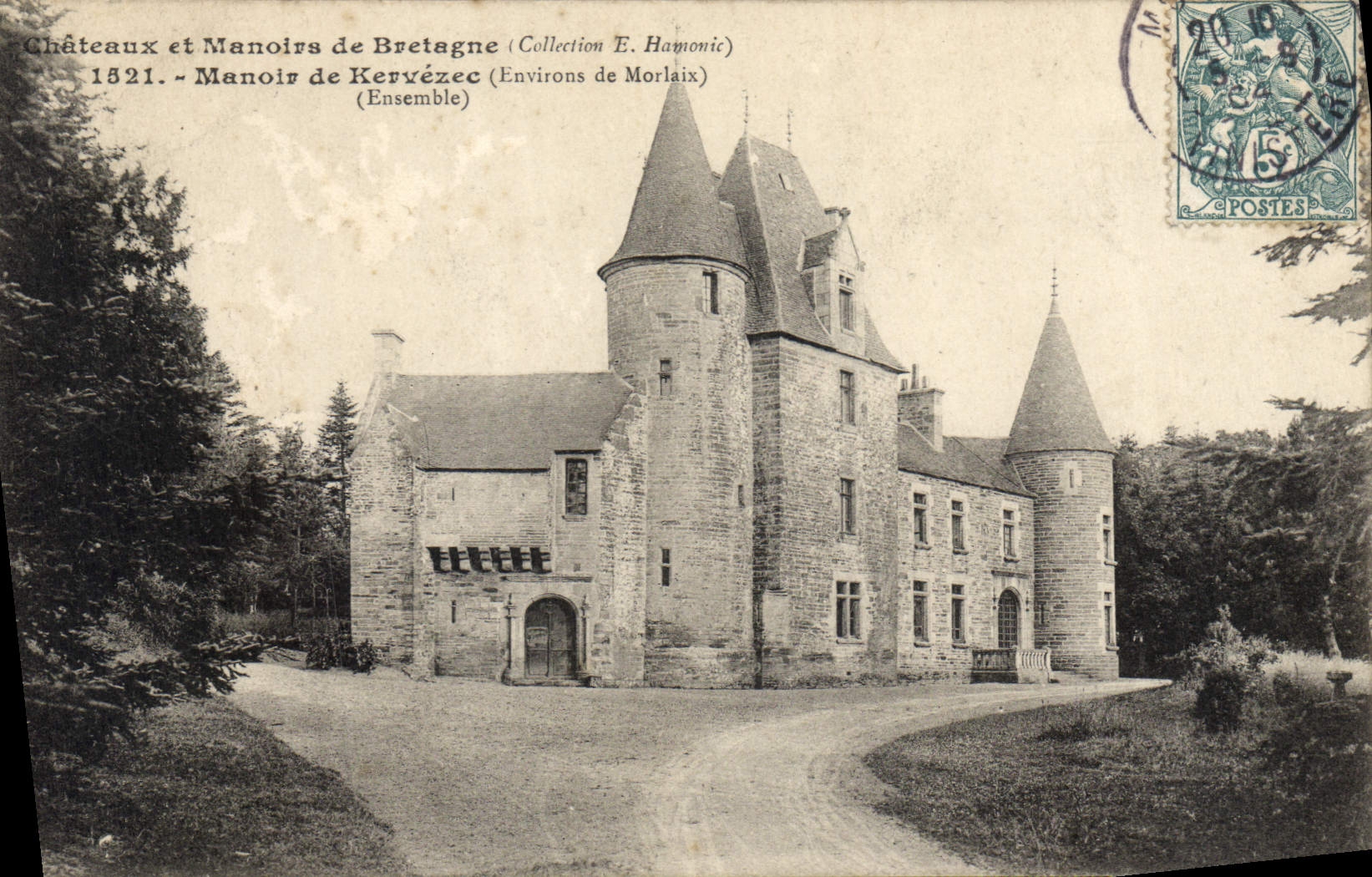 CPA Chateau et Manoirs de Bretagne manoir de Kervezec environs de Morlaix ensemble 