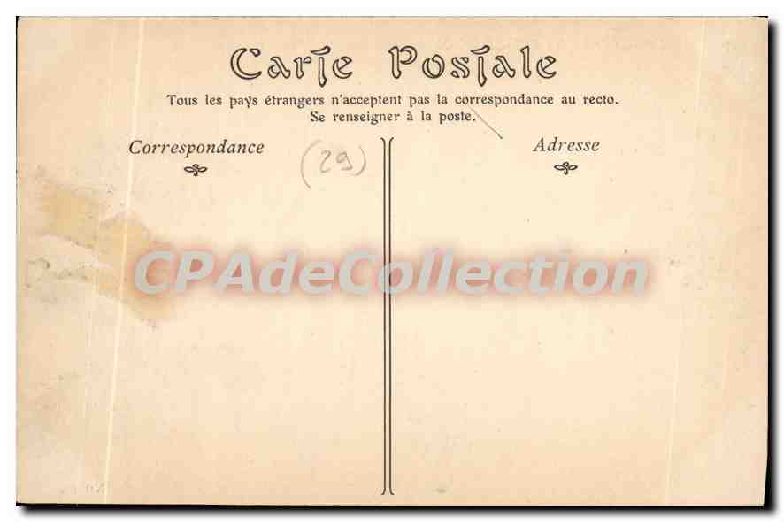 CPA Environs de Saint Pol de Leon le chateau de Kerouzere cote Sud  — Rückseite