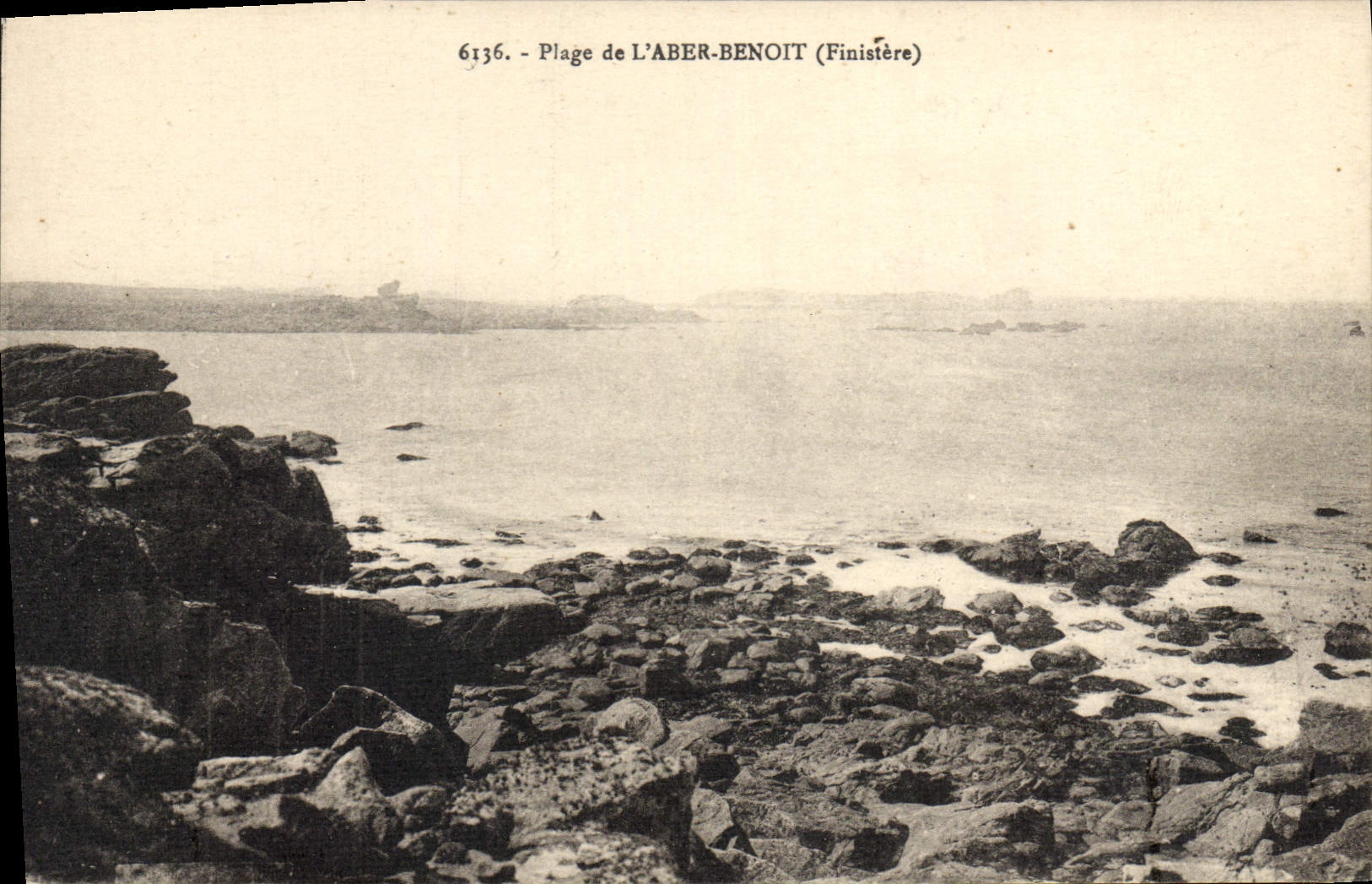 CPA Plage de l'Aber Benoit Finistere 