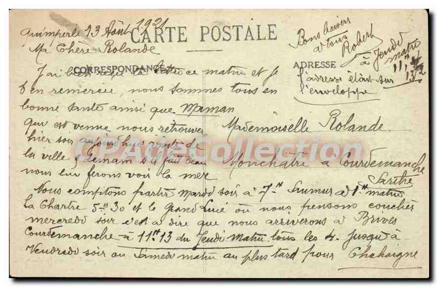CPA Douelan la Jetee un jour de Tempete  — Rückseite