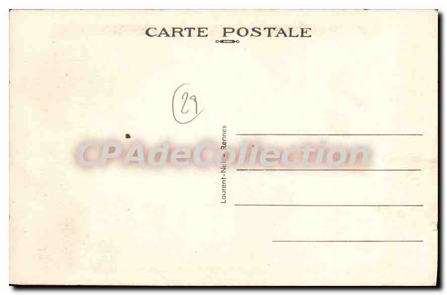 CPA Vieux Breton de Cast environs de Chateaulin  — Rückseite