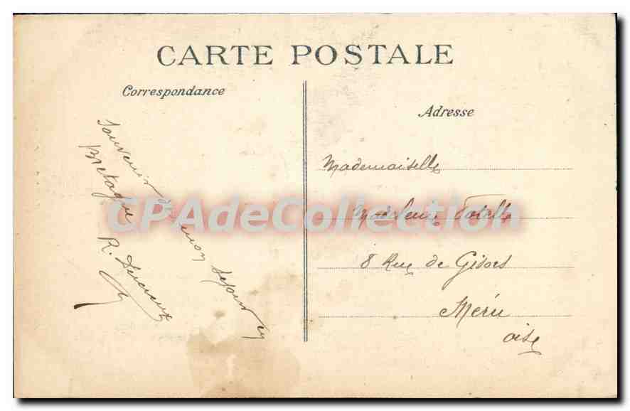 CPA Costumes Bretons Coiffe de Gouizec  — Rückseite