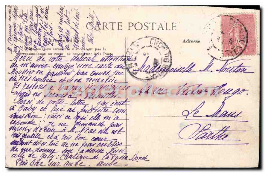 CPA Enfants de Guengat environs de Quimper  — Rückseite