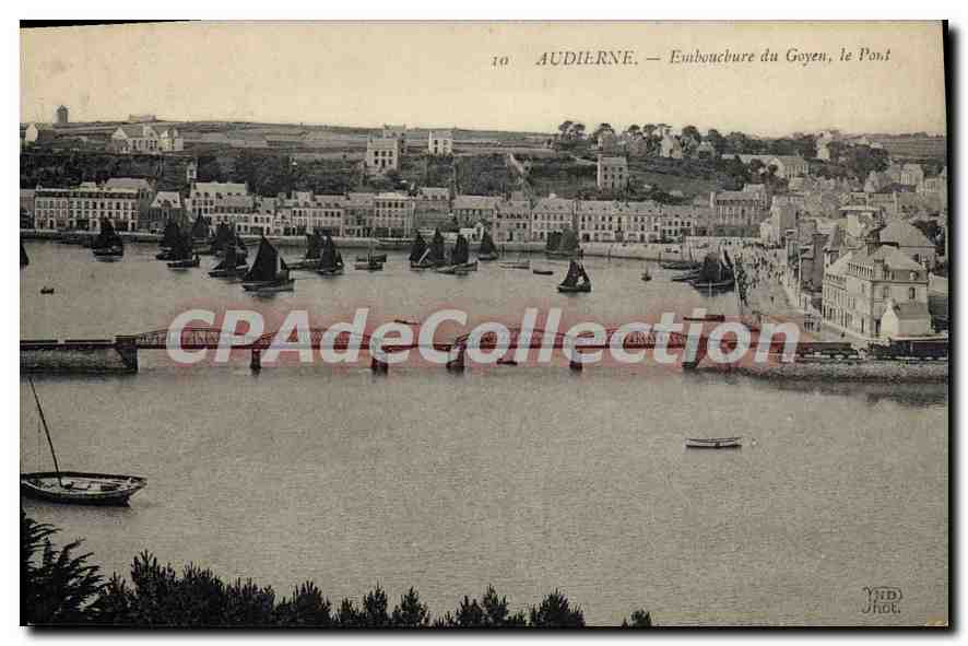 CPA Audierne Embouchure du Goyen le Pont 