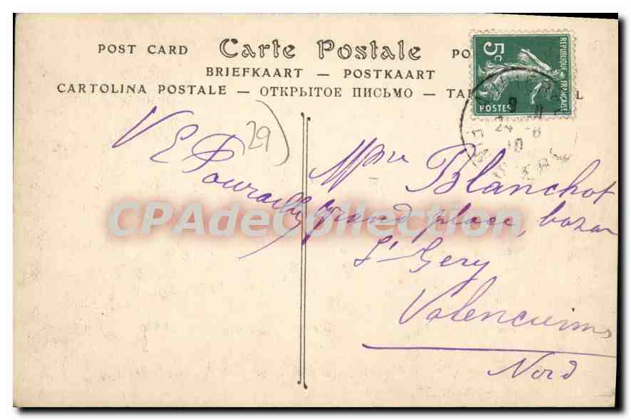 CPA Audierne Embouchure du Goyen le Pont  — Rückseite