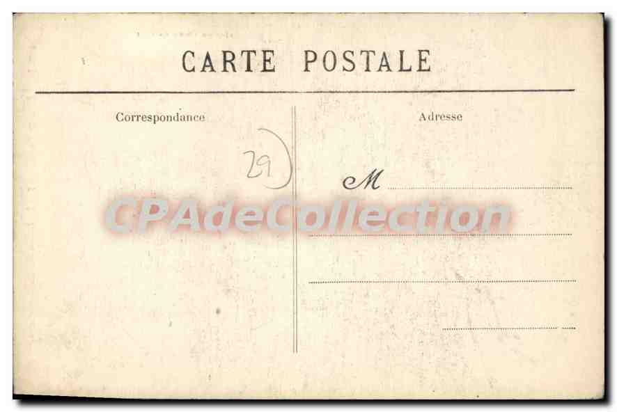 CPA jeune Fille de Fouesnant Etude des Coiffes de Bretagne  — Rückseite