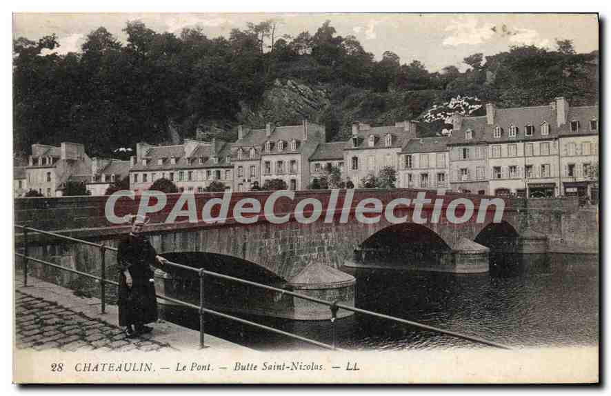 CPA Chateaulin le Pont Butte Saint Nicolas 