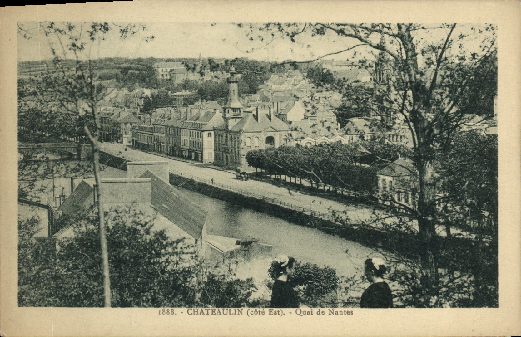CPA Chateaulin Cote Est Quai de Nantes 