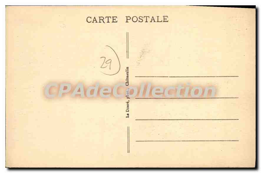 CPA Chateaulin Cote Est Quai de Nantes  — Rückseite