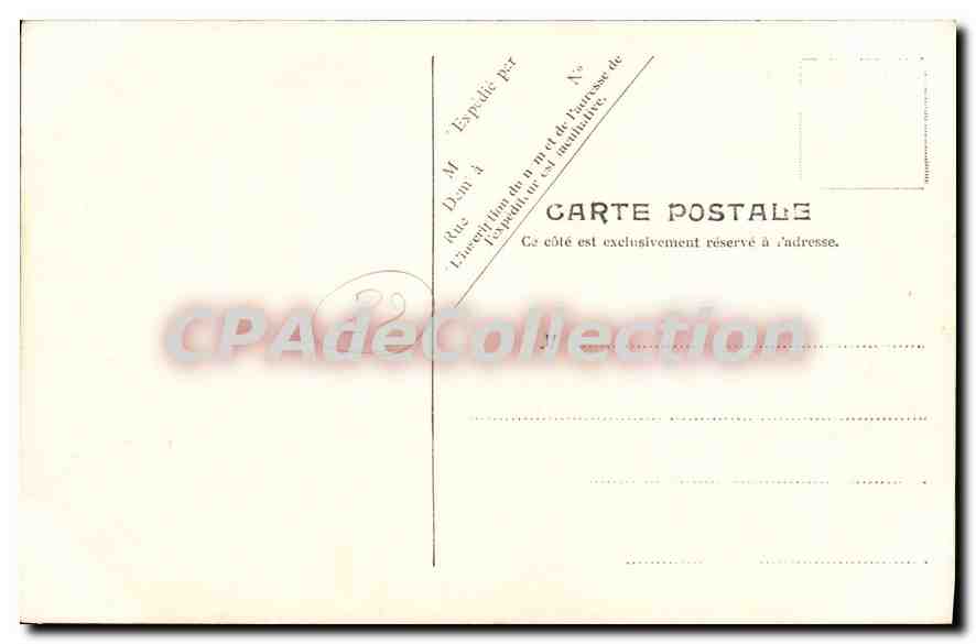 CPA Audierne le pont  — Rückseite