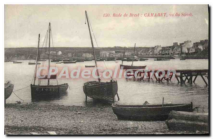 CPA Rade de Brest Camaret vu du Stivel 