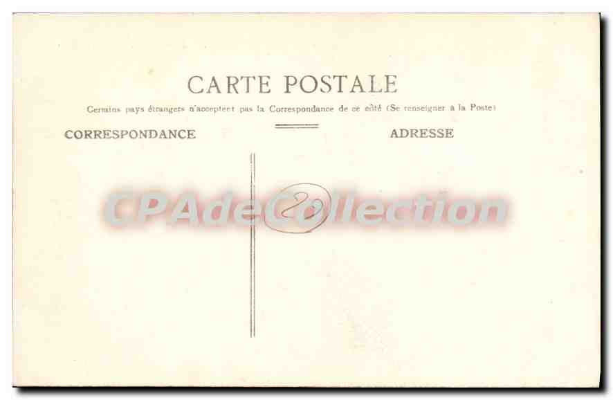 CPA Rade de Brest Camaret vu du Stivel  — Rückseite