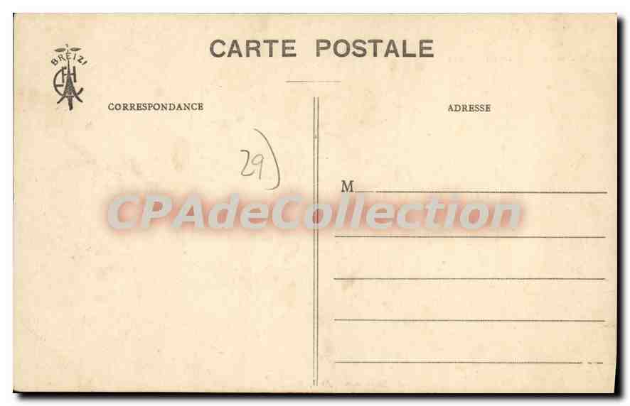 CPA Manoir de Kererault en Plougestel Daoulas à M Romain Desfosses  — Rückseite