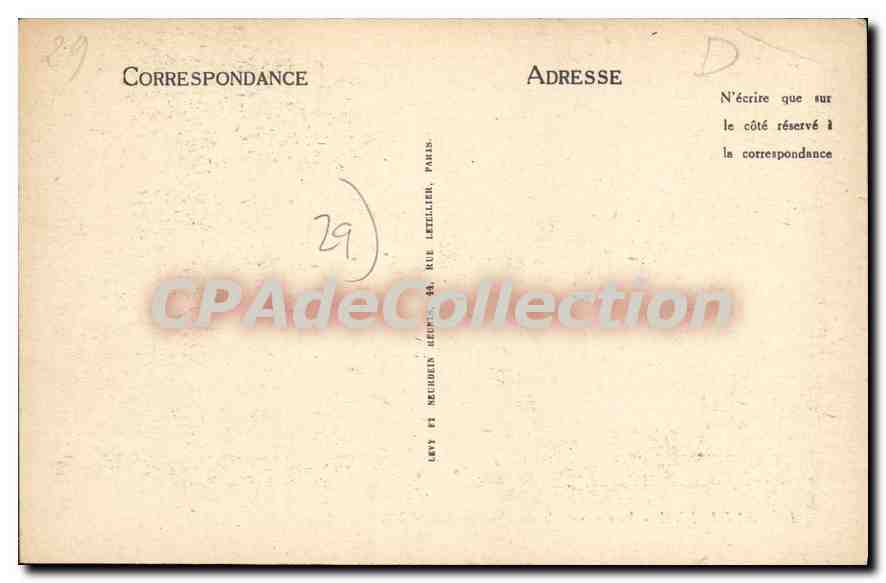 CPA Audierne vue generale de Poulgoazec  — Rückseite