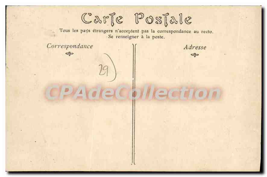CPA Port Militaire de Brest le Pont National Fermé — Rückseite