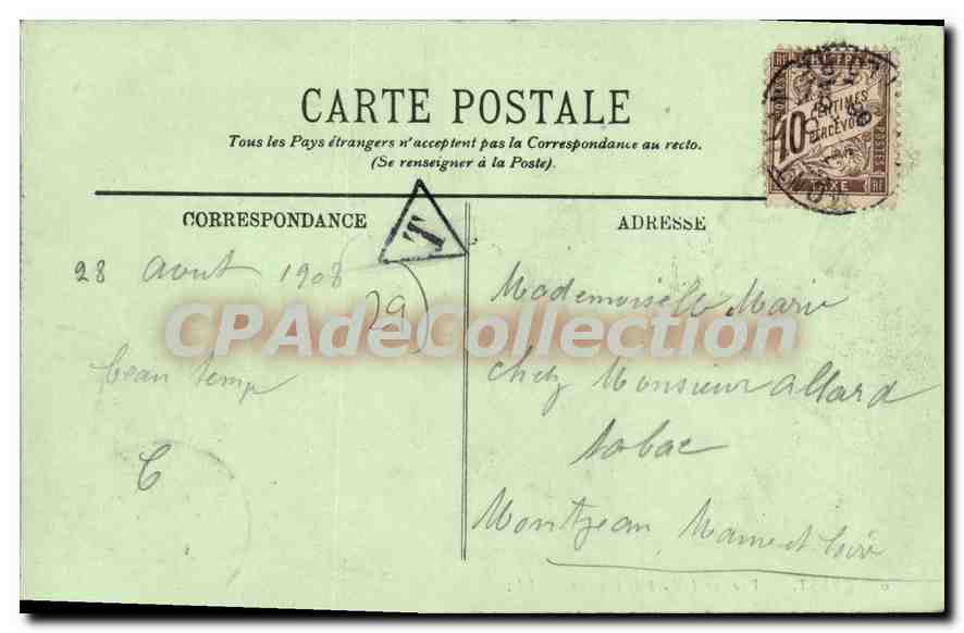 CPA Brest vue sur le port de Guerre  — Rückseite