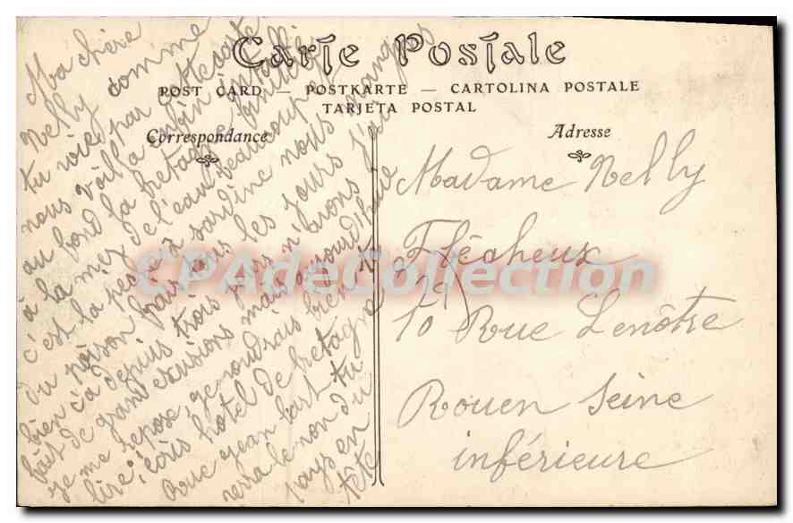 CPA Douarnenez les Iles Tristau et Saint Michel  — Rückseite