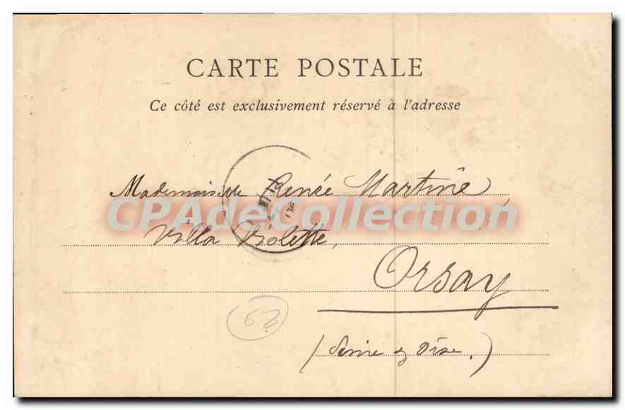 CPA Port Militaire de Brest Sortie du Cuirassé le Hoche  — Rückseite