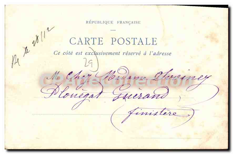 CPA Morlaix Vieilles maisons de la Venelle aux Pâtés  — Rückseite