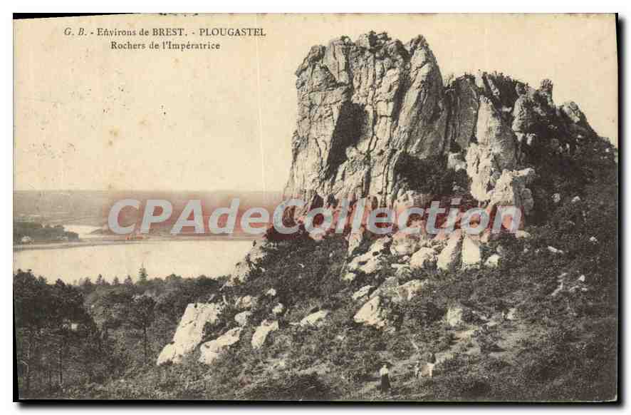 CPA Environs de Brest Plougastel Rochers de l'Imperatrice 