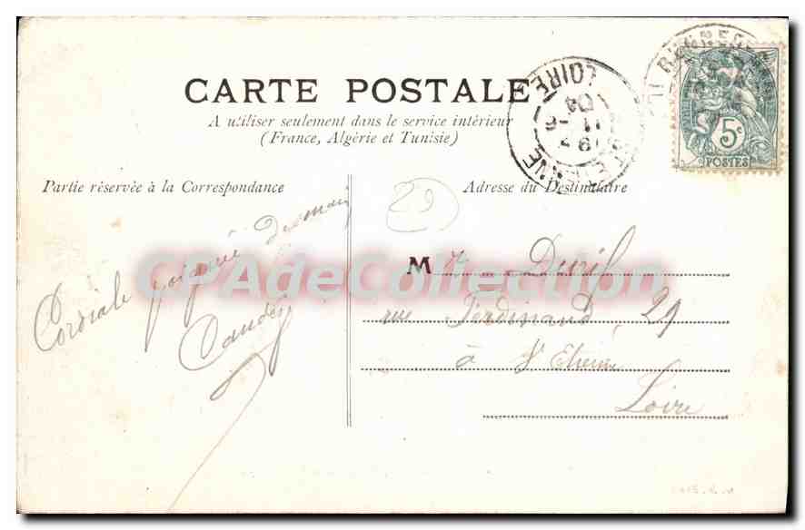 CPA Brest defense Mobile Bassin des Torpilleurs  — Rückseite