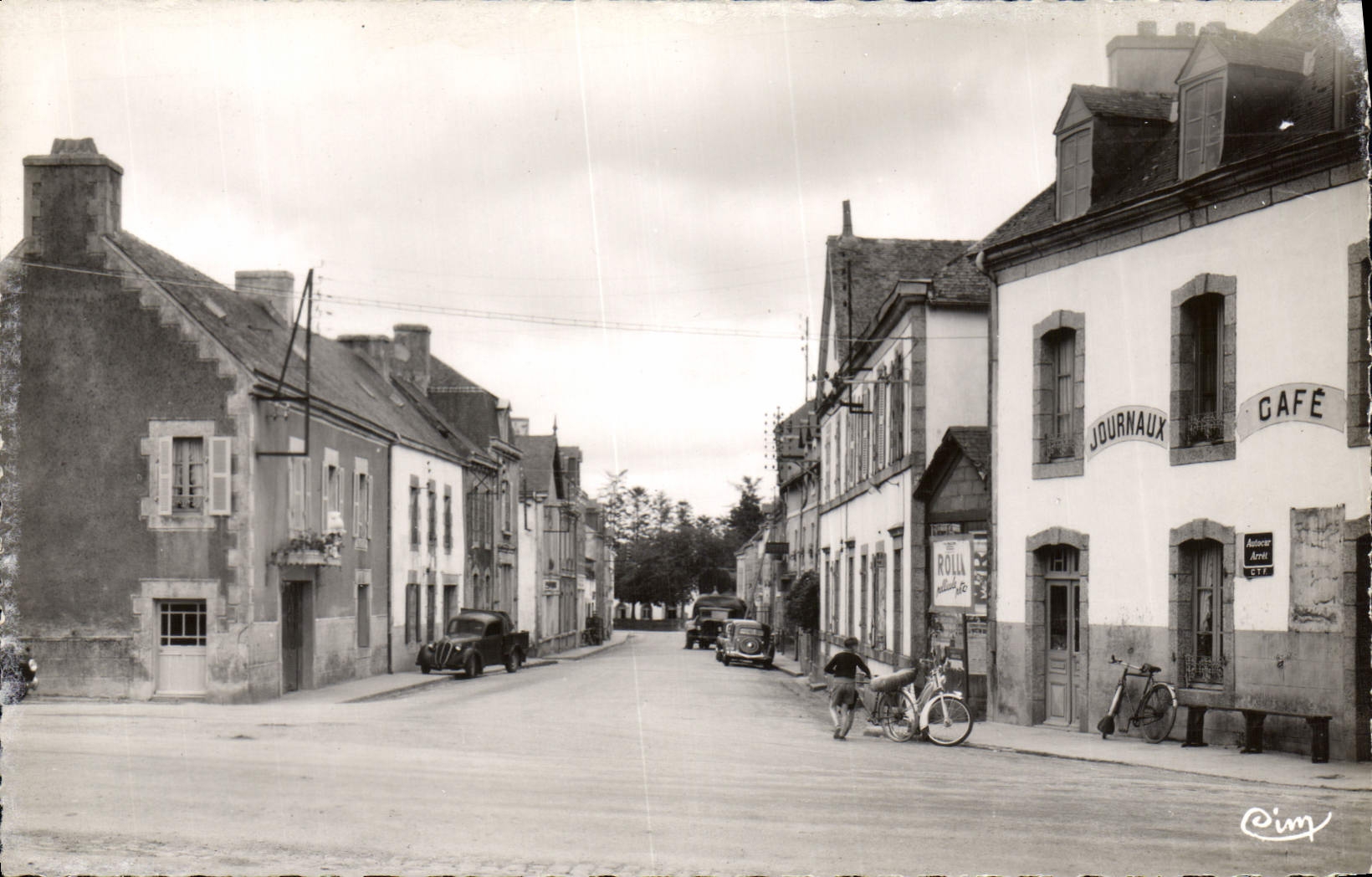 CPA Riec sur Belon Finistere rue du centre 