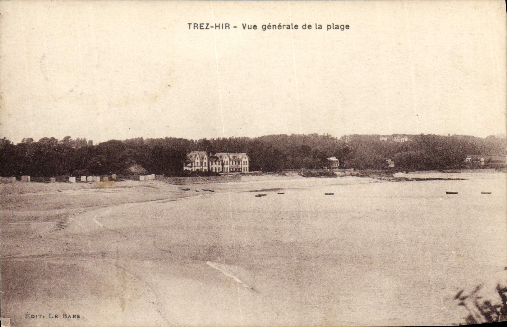 CPA Trez Hir vue generale de la plage 