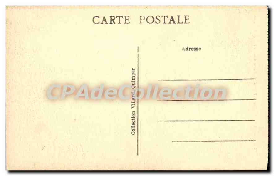 CPA jeune Fille de Saint Thois Etude des Coiffes de Bretagne  — Rückseite