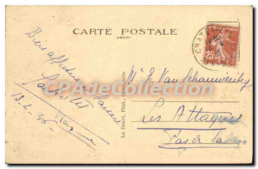 CPA Calvaire de Quilinen XV S le plus curieux des Calvaires de second ordre bordant la route de Quim — Rückseite