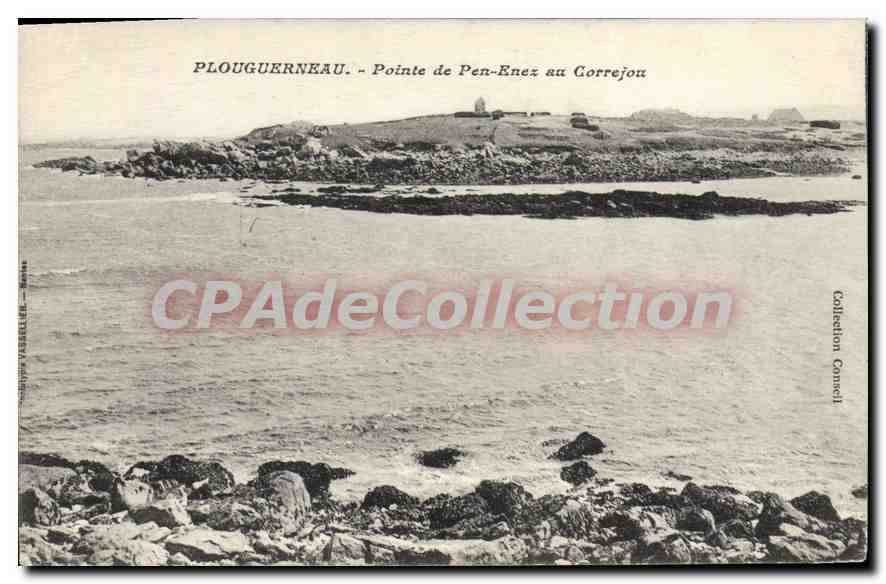 CPA Plouguerneau pointe de Pen Enez au Correjou 