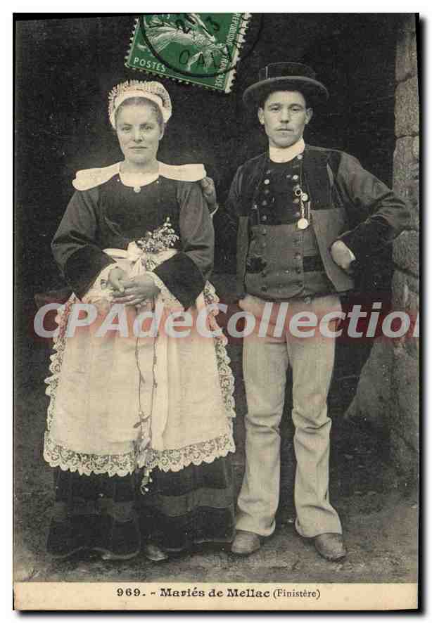 CPA Mariés de Mellac Finistere 